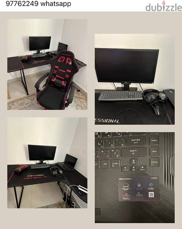 For Sale: Complete Gaming Setup with ASUS ROG Strix G531GT Laptop 0