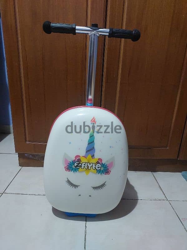 unicorn trolley bag with wheels for kids 2