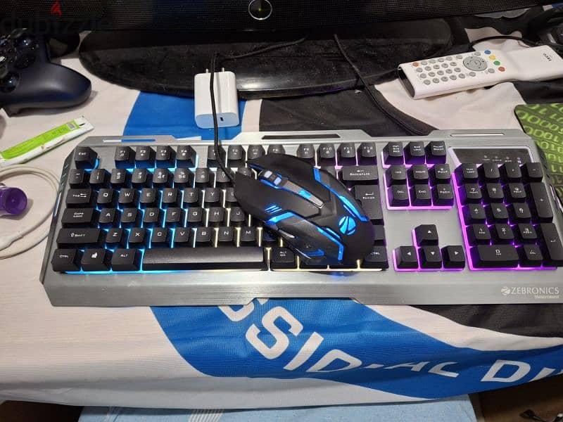 zebronics keyboard and mouse with multi colour rgb 5