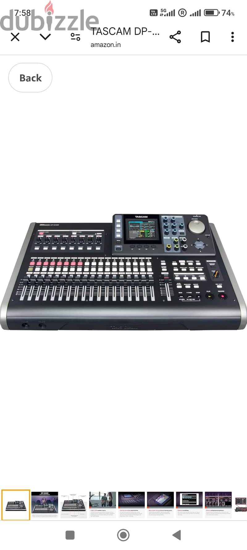 Tascam DP24SD Digital Audio Mixer 0