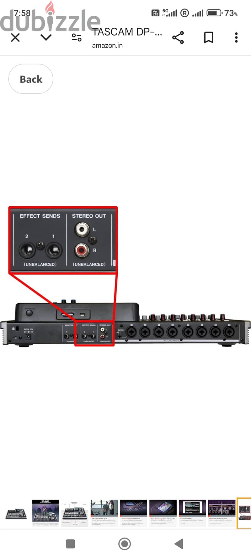 Tascam DP24SD Digital Audio Mixer 2