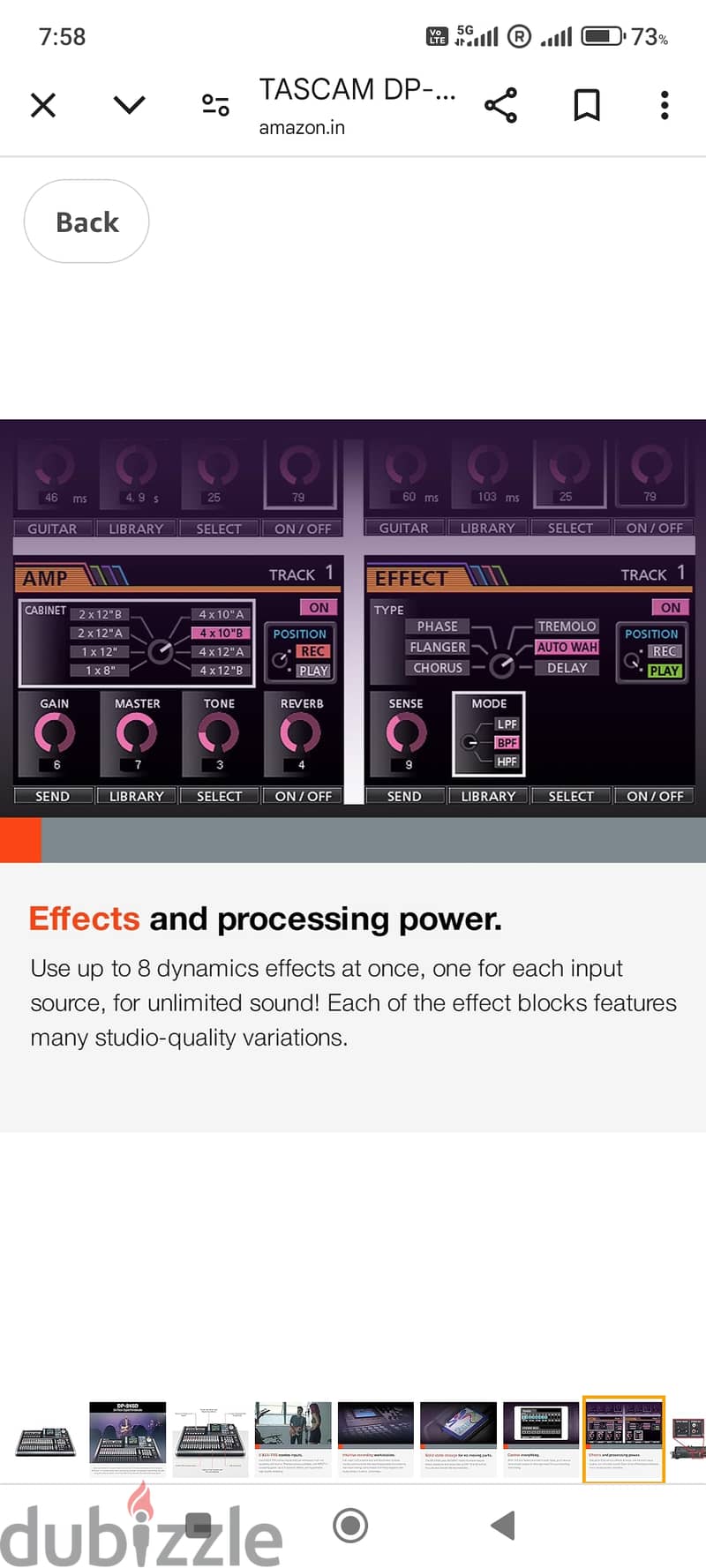 Tascam DP24SD Digital Audio Mixer 3