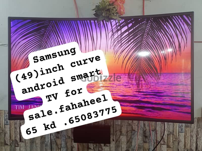 samsung curved smart TV 49" 3