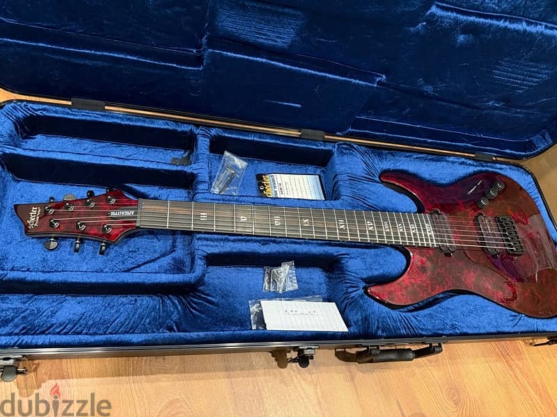 BRAND NEW Schecter C7 Apocalypse Red Reign with OHSC 3