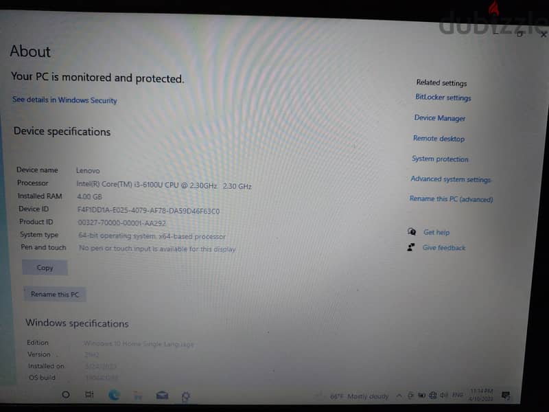 للبيع لاب توب لينوفو I3 Lenovo Laptopمستعمل بحاله ممتازه 4