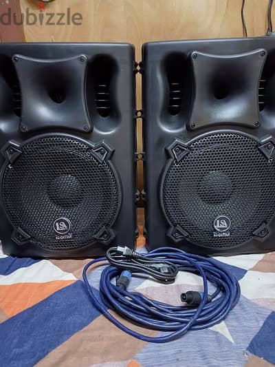 active speakers +Passive . 300+300 watts