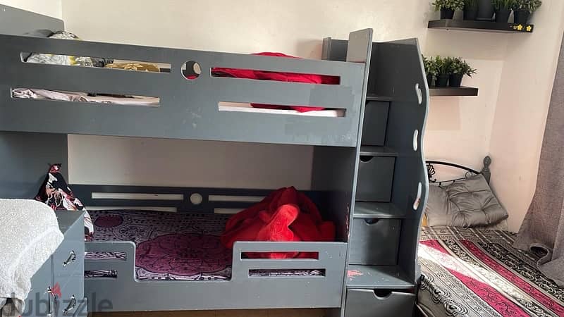 bunk bed and dressing table together for sale 0