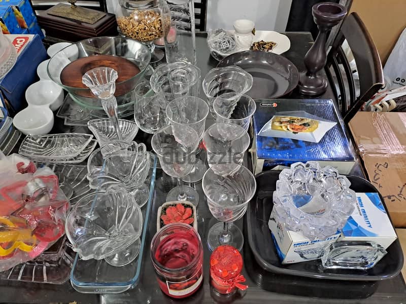 اواني زجاجية واكسسوارات بأسعار رمزية Glassware & accessories Cheap 7