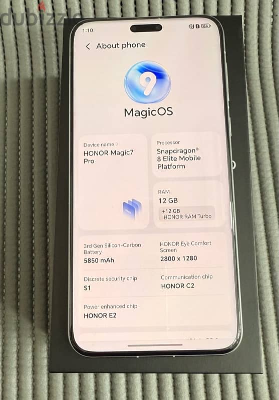 Honor Magic 7 Pro 5G  512GB + 12 GB RAM Lunar Grey 10 Days Used Only! 6