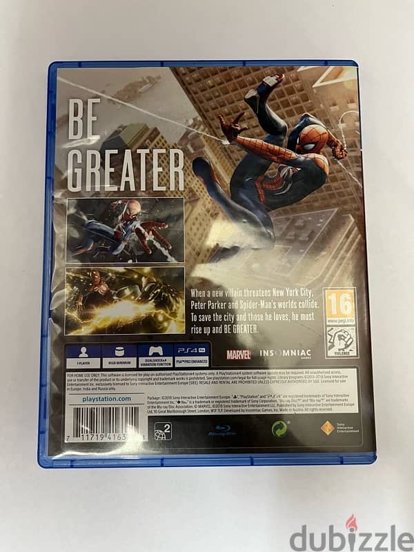 Marvel's Spider-Man - PlayStation 4 and PlayStation 4 pro enhanced 1