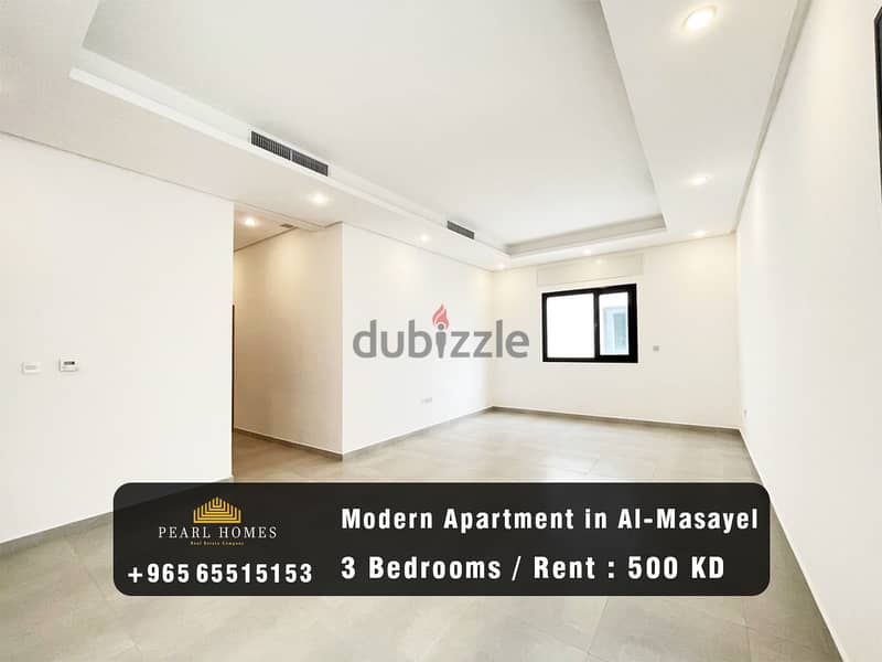 Modern Apartment for Rent in Al-Masayel 0