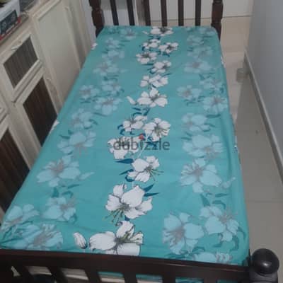 Single wooden frame and bed for sale