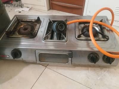 stove, pipe, hose, 2 cylinder working condition