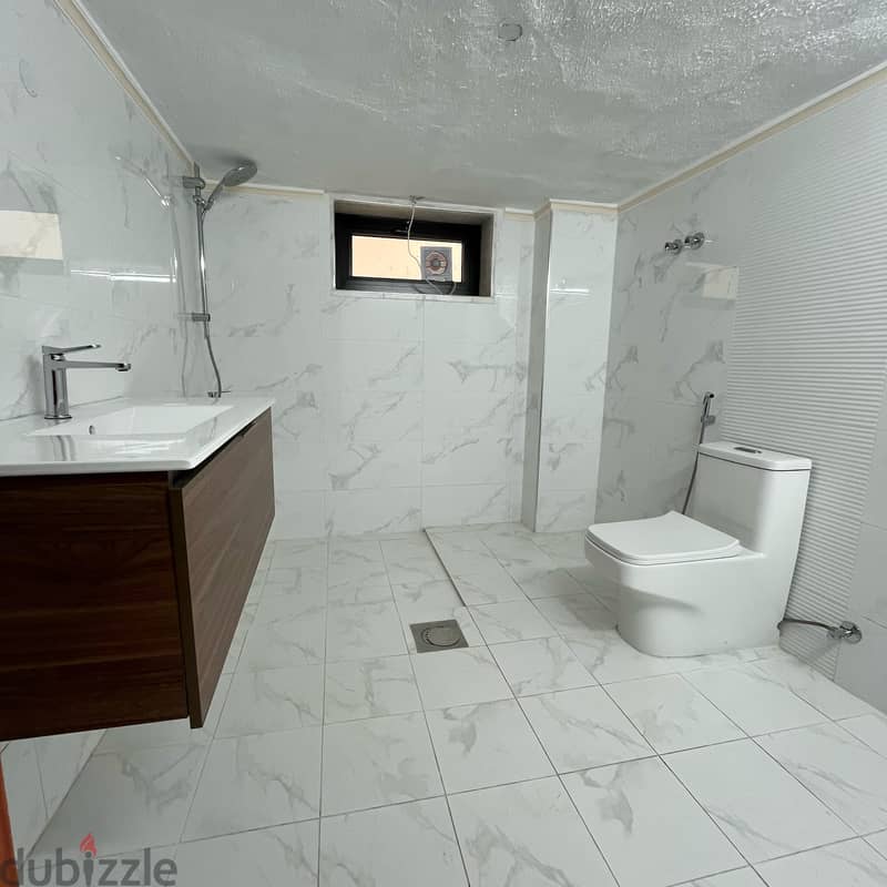 Apartment with private entrance and courtyard for rent in Salwa Block 5