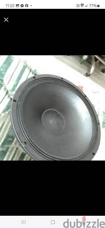 montarbo 15 inch speaker with tuter. made in italy