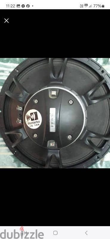 montarbo 15 inch speaker with tuter. made in italy 1