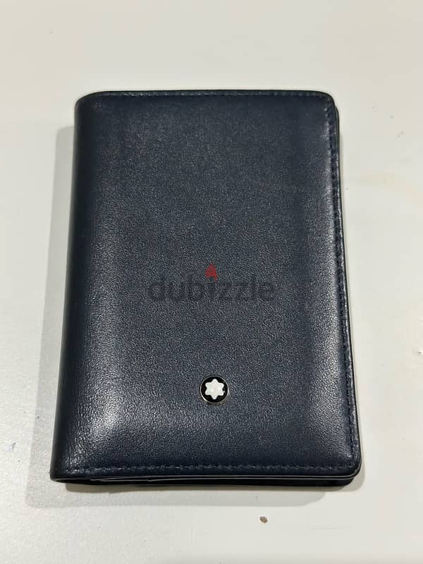 MONTBLANC card holder dark blue original 0