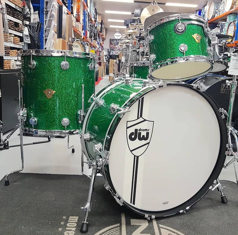 DW Classics Series Shell Pack 13,16,22 + 14sn - Green Glass Finish 1