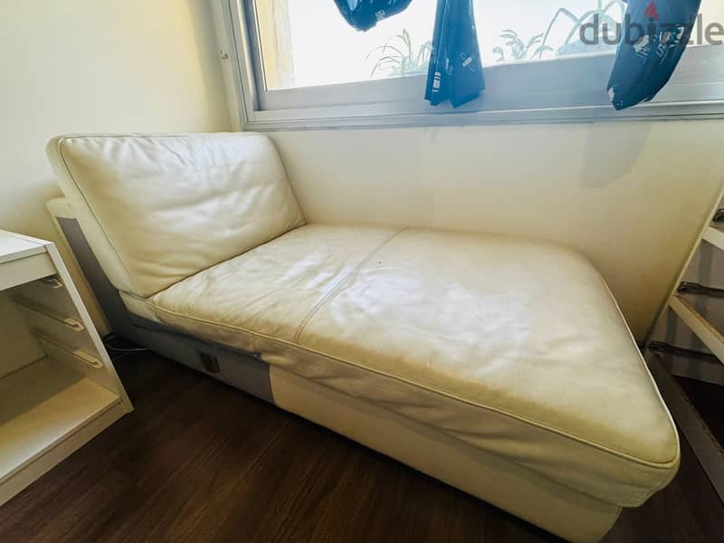 White L-Shaped Sofa 1