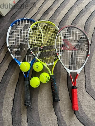 tennis rackets