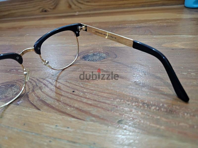 VE2177/S BLACK 63 GREY gold plated 24 karat yellow gold 2