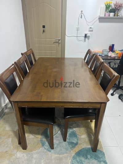 Dining table with chair