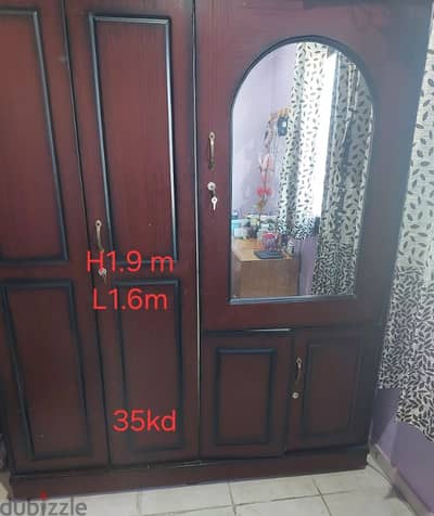 cupboard with mirror and toy cabinet  in good condition