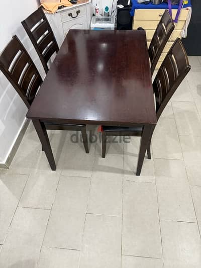 Dining table with 4 chairs