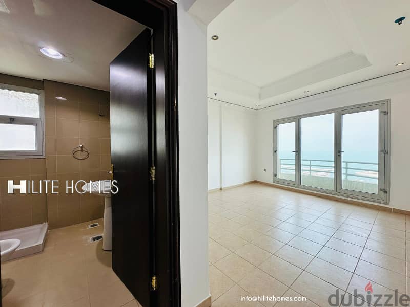 Two bedroom sea view floor for rent in Salmiya 4