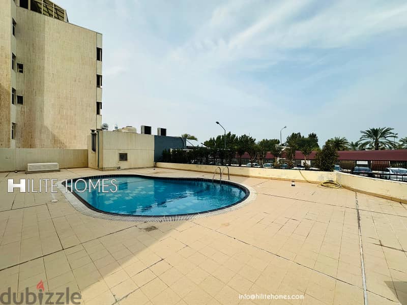 Two bedroom sea view floor for rent in Salmiya 7