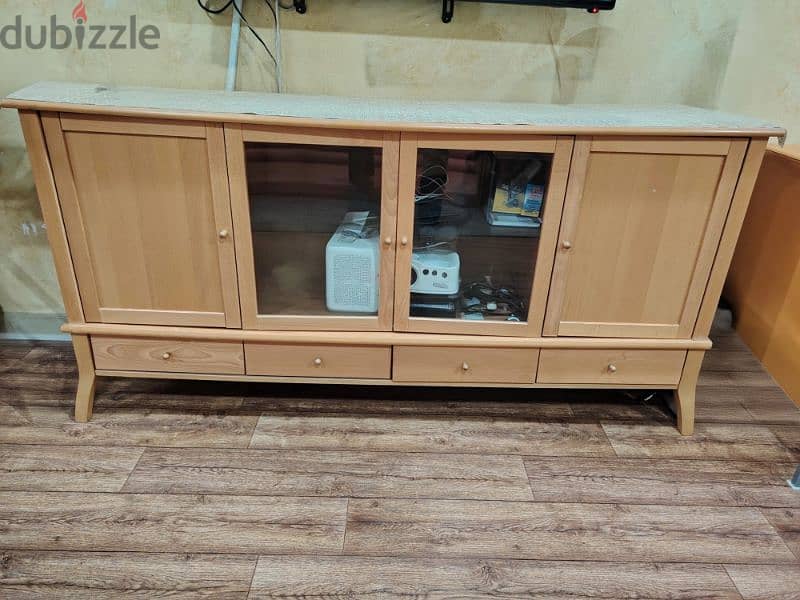 TV table for sale with multiple storages 0