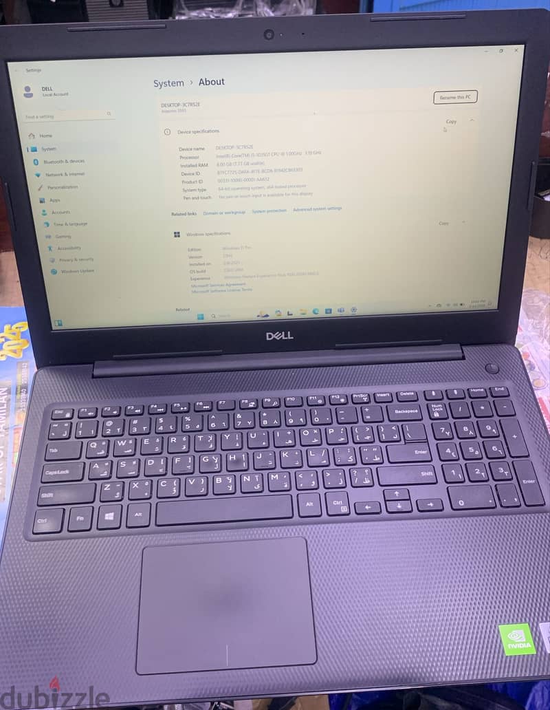 DELL CORE I7-10TH GEN 16GBRAM 512SSD 1TB HDD 4GB VGA NVIDIA 15.6 FULL 1