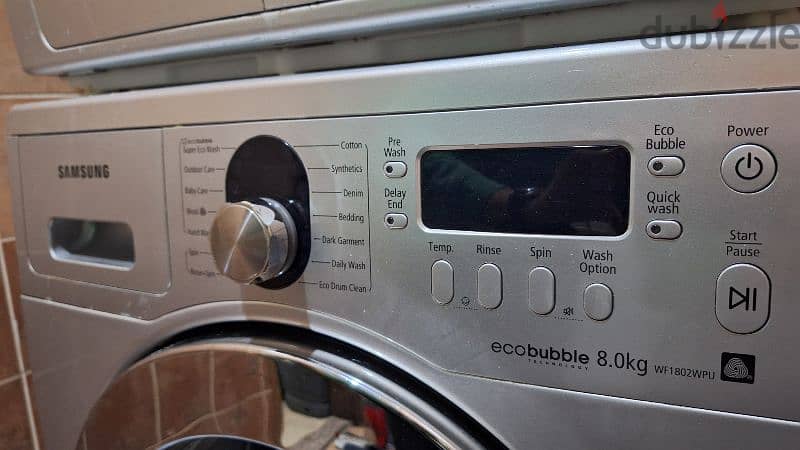 Samsung Washing Machine and Dryer 8Kg 2