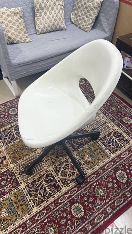 Children's desk chair, white 1