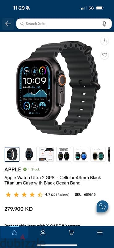 Apple watch Ultra 2 black titanium