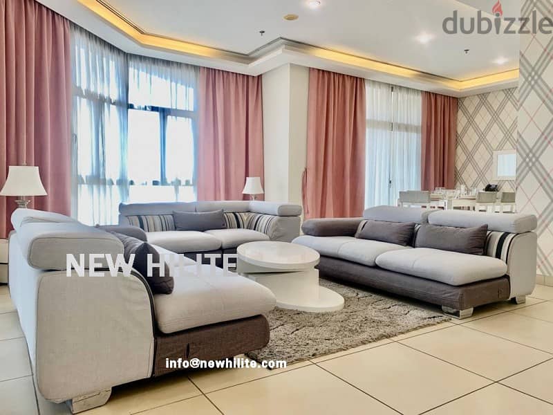 Fully furnished three bedroom apartment for rent in Mahuboula 1