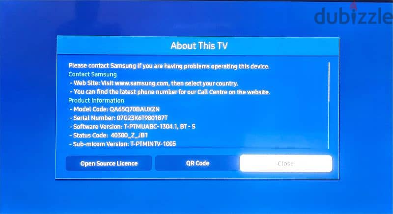 SAMSUNG QA65Q70BAUXZN 4K QLED SMART UHD TV WITH INBUILT RECIEVER 2022 3