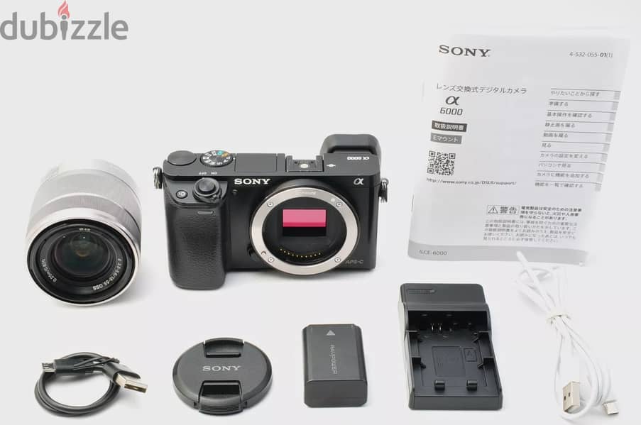 Sony Alpha a6000 24.3MP Digital Camera Black w/ 18-55mm Lens 0