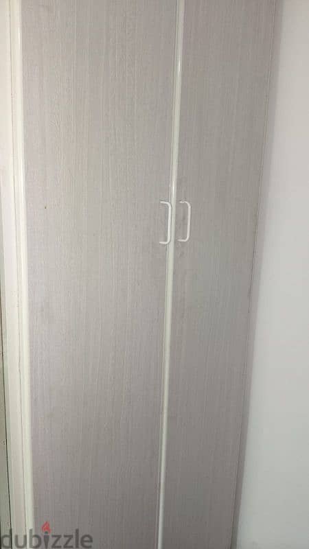 studio room with furnished Double bed almari shoe rack fridge gas stov 3