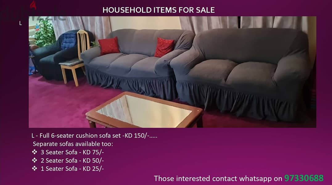 HOUSEHOLD ITEMS FOR SALE 3