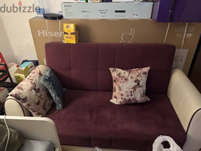 Sofa cum bed for sale decent condition with additional storage