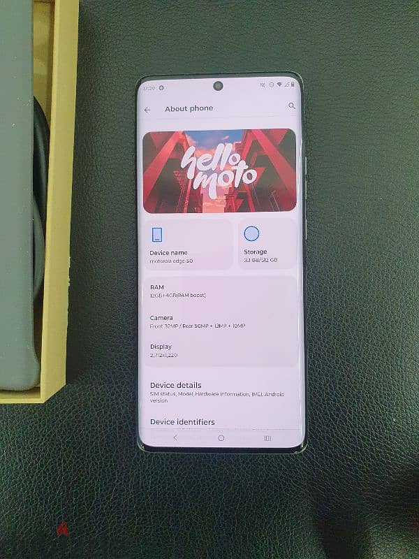 motrola 50 edge new  فتح كرتونه سعر نهائي ٨٠دينار تبي تفاصل ما تتصل 5