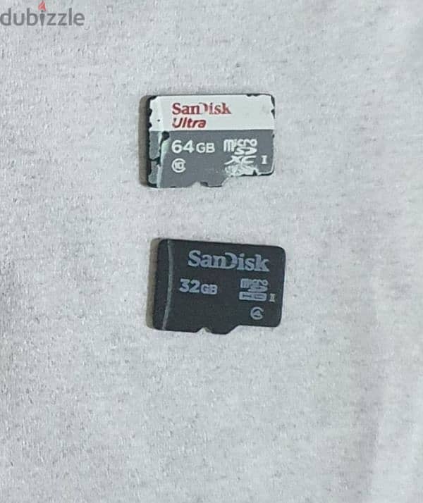 memory card 64Gb & 32gb 2pcs SanDisk 0