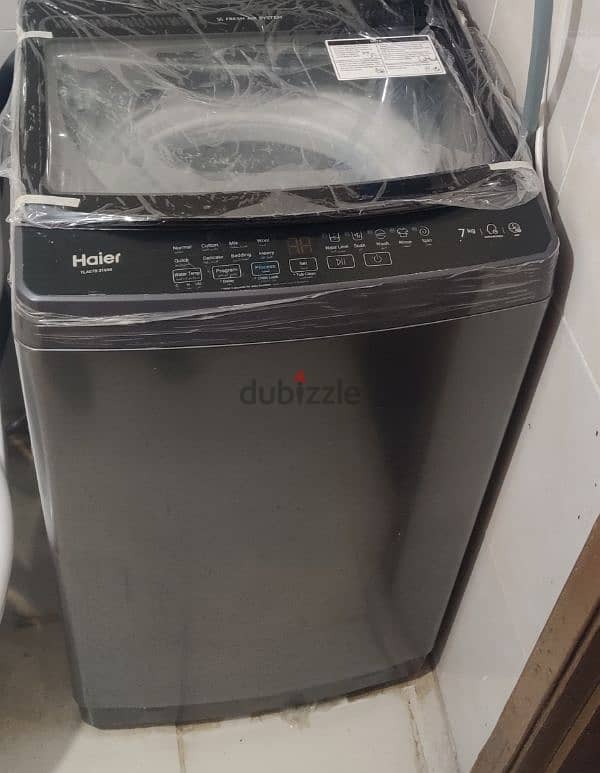 One month used Haier Automatic washing machine with bill and warranty 0