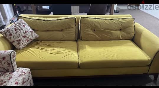 yellow sofa