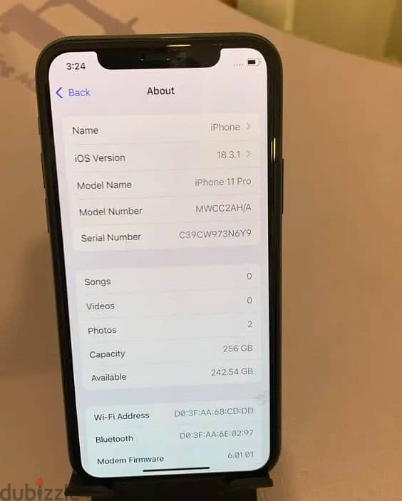 iPhone 11pro 256GB Battery health 85% 3