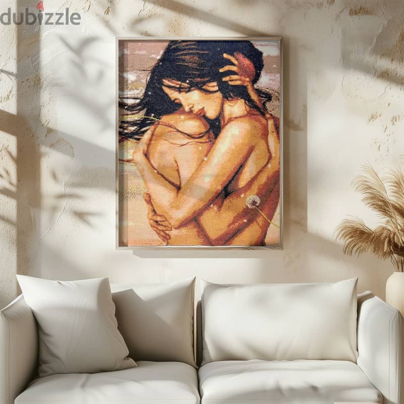 Handmade Cross Stitch | Cross Stitch Art | Unique Gift for Couples 1