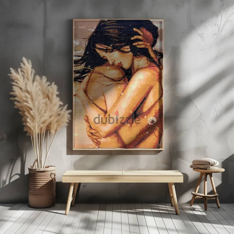 Handmade Cross Stitch | Cross Stitch Art | Unique Gift for Couples 3