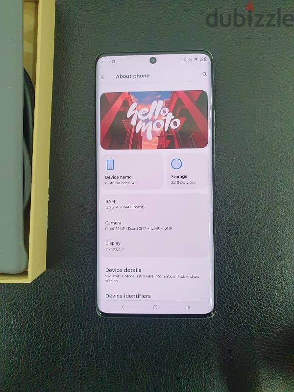 motrola 50 edge 512 giga open box ram12 بسعر مميز ٨٠دينار نهائي 3