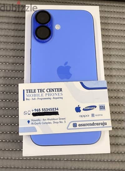 iPhone 16 5G 256 GB  Blue 3 days  Used Only!